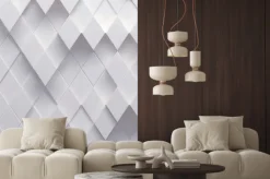 Naklejka: Abstrakcyjna mozaika w romby 3d