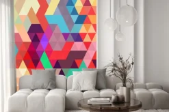 Naklejka: Abstrakcyjne geometryczne tło stylu