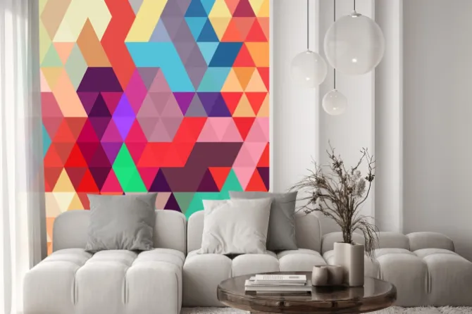 Naklejka: Abstrakcyjne geometryczne tło stylu