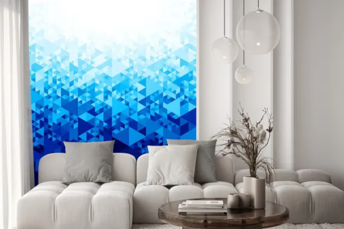 Naklejka: Abstrakcyjne tło z sześciokątów