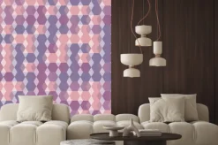 Naklejka: Abstrakcyjne tło z geometrycznych kształtów pastelowych colors.abstract