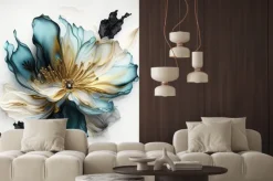 Naklejka: Abstrakcyjny elegancki kwiat