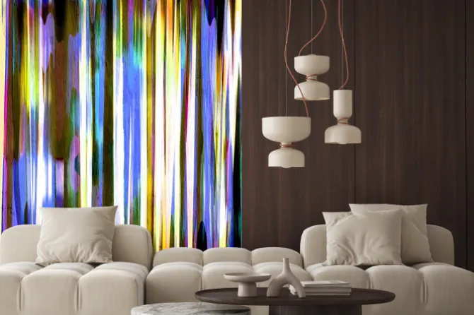 Naklejka: Abstrakcyjny wzór tła na słojów drewna tekstury