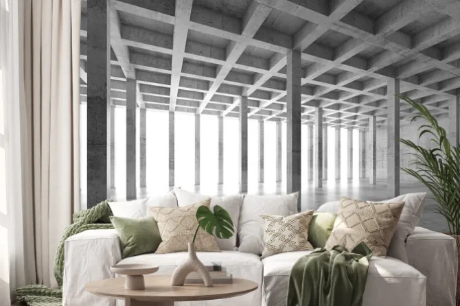 Naklejka: Abstrakt architektury 3 d