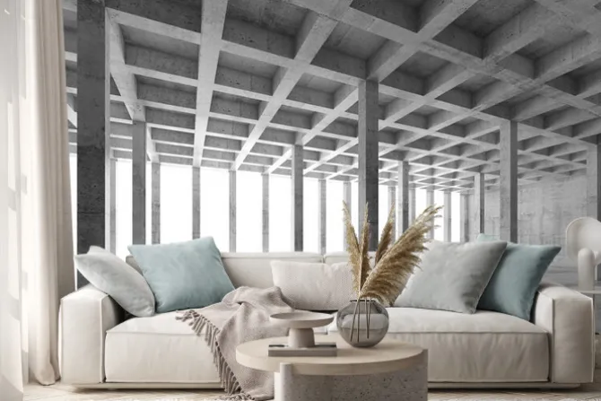 Naklejka: Abstrakt architektury 3 d