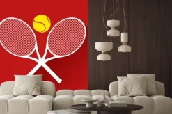 Naklejka: Ładne ikony tenisa