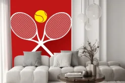 Naklejka: Ładne ikony tenisa