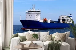 Naklejka: Ładunek statku ro-ro