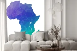 Naklejka: Africa in the color triangle. raster 4