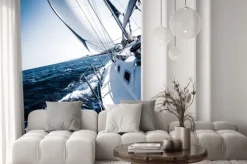 Naklejka: Żaglówka w akcji