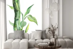 Naklejka: Akwarela bambusa ilustracji