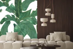 Naklejka: Akwarela banana pozostawia bez szwu deseń