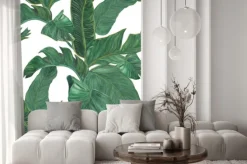 Naklejka: Akwarela banana pozostawia bez szwu deseń