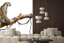 Naklejka: Akwarela raster leopard