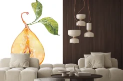 Naklejka: Akwarela żółte gruszki