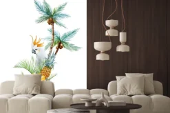 Naklejka: Akwarela tropikalnych palm