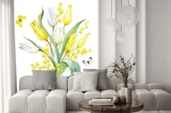 Naklejka: Akwarela tulipan skład