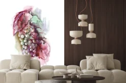 Naklejka: Akwarela winogron