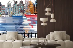 Naklejka: Akwarelowa ilustracja amsterdam