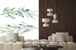 Naklejka: Akwarelowe gałązki oliwne