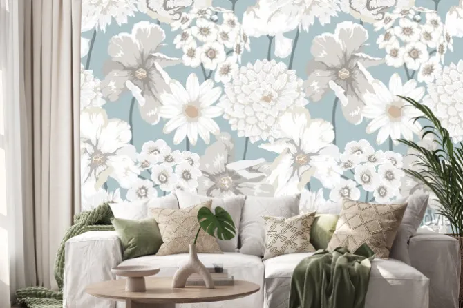 Naklejka: Albie floral pattern