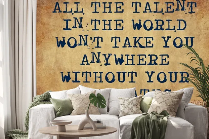 Naklejka: All the talent in the world