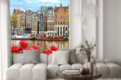 Naklejka: Amsterdamskie tulipany