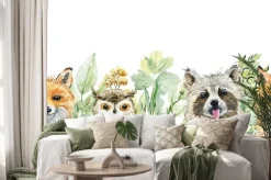 Naklejka: Animals watercolor illustration