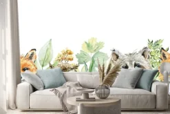 Naklejka: Animals watercolor illustration