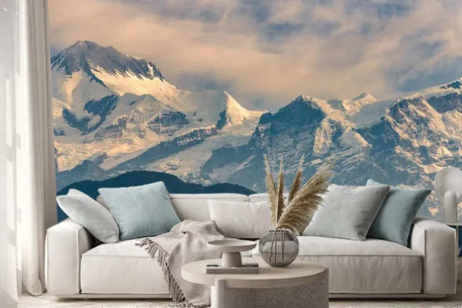 Naklejka: Annapurna zakres o wschodzie słońca