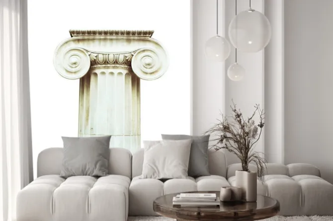 Naklejka: Antyczne kolumny w stylu doryckim