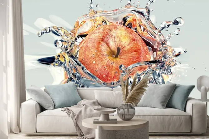 Naklejka: Apple faling i rozpryskiwania do wody