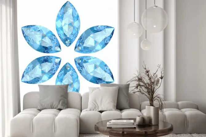 Naklejka: Aquamarine (wysokiej rozdzielczości obrazu 3d)