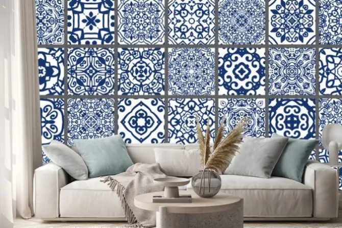 Naklejka: Arabskie płytki dekoracyjne
