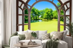 Naklejka: Arch drzwi otwarte staw