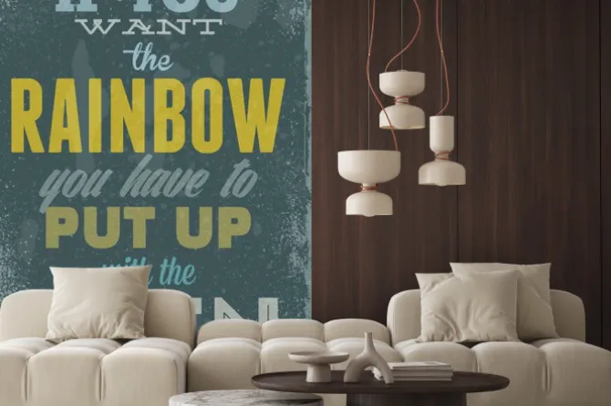 Naklejka: Archiwalne ilustracji typografii wektora z grunge skutki. może