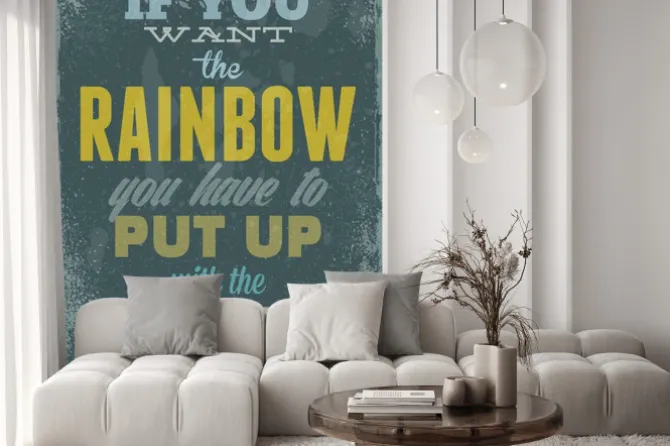 Naklejka: Archiwalne ilustracji typografii wektora z grunge skutki. może