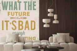 Naklejka: Archiwalne ilustracji typografii wektora z grunge skutki. może