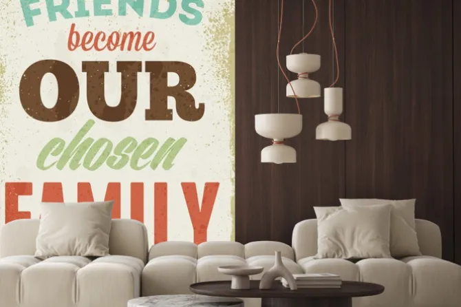 Naklejka: Archiwalne ilustracji typografii wektora z grunge skutki. może