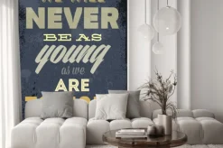 Naklejka: Archiwalne ilustracji typografii wektora z grunge skutki. może