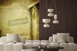 Naklejka: Archiwalne zdjęcie z greckich kolumn, akropol, ateny, grecja