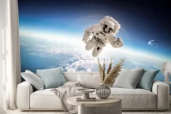 Naklejka: Astronauta w kosmosie