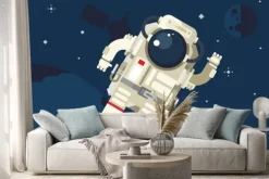 Naklejka: Astronauta w przestrzeni kosmicznej