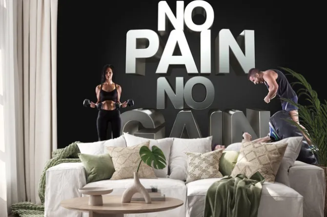 Naklejka: Athletic młodych ludzi do podnoszenia oponę na czarnym tle motywacyjne