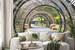 Naklejka: Ażurowy tunel w parku