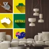 Naklejka: Australia płaski zestaw ikon. zestaw vector graphic płaskich