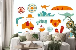 Naklejka: Australia zestaw ikon - ilustracja wektora