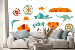 Naklejka: Australia zestaw ikon - ilustracja wektora