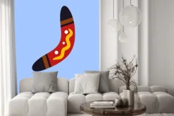 Naklejka: Australian national pojedyncze kolorowe bumerang