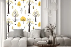 Naklejka: Autumn forest pattern